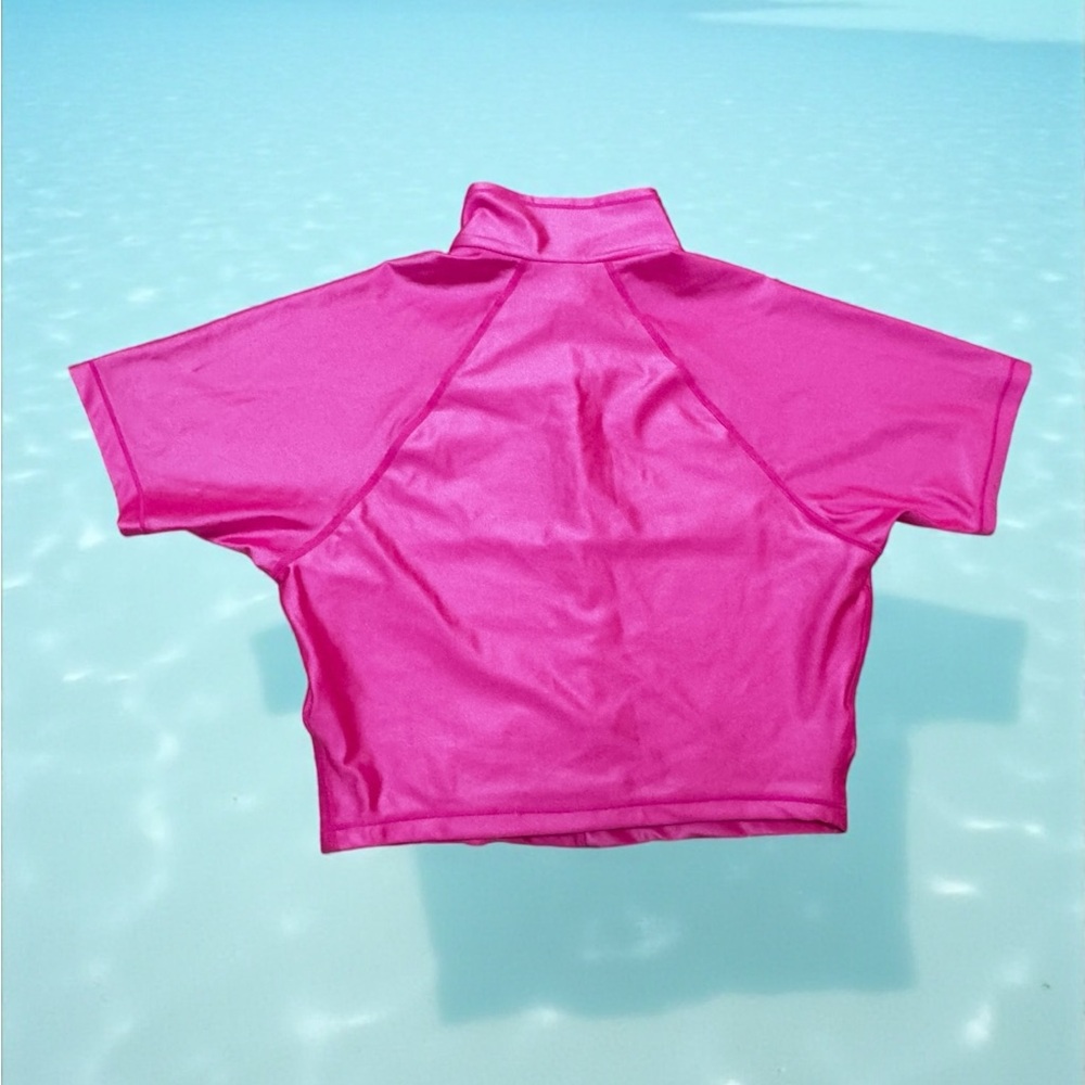 🔥 SKIMS Glossy Swim Top | Neon Pink | L🔥 - Picture 6 of 10